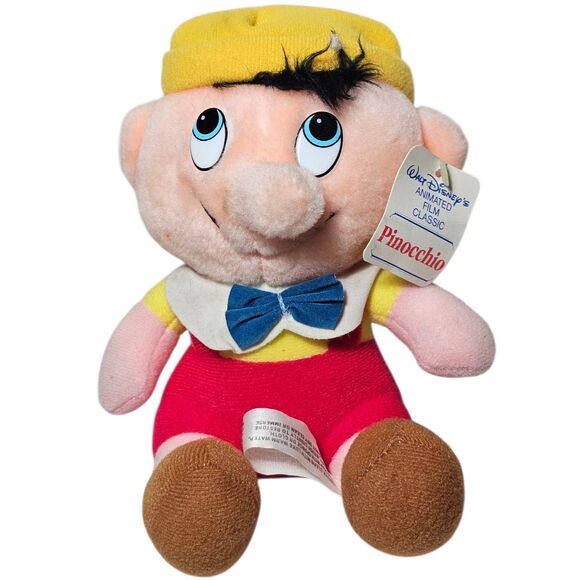 Vintage Disney Pinocchio Plush 6" Walt Disney Stuffed Toy Figure Collectible - Picture 1 of 8